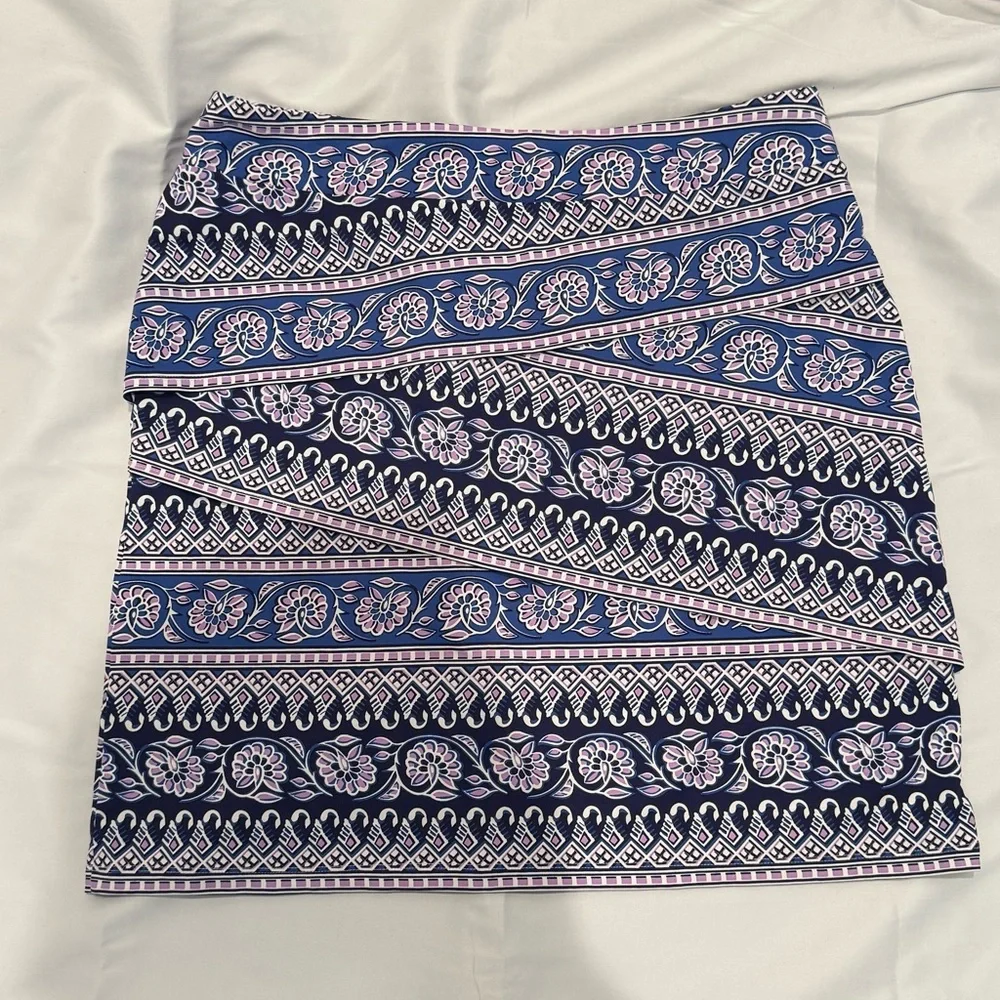 J. McLaughlin Nicola Skirt WOMEN'S L Blue Purple Catalina